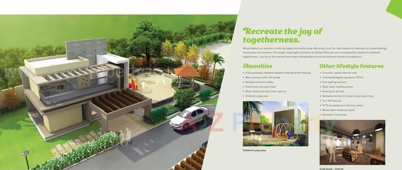 3D Elevation of real estate project 48 East Park located at Hadapsar, Pune, Maharashtra