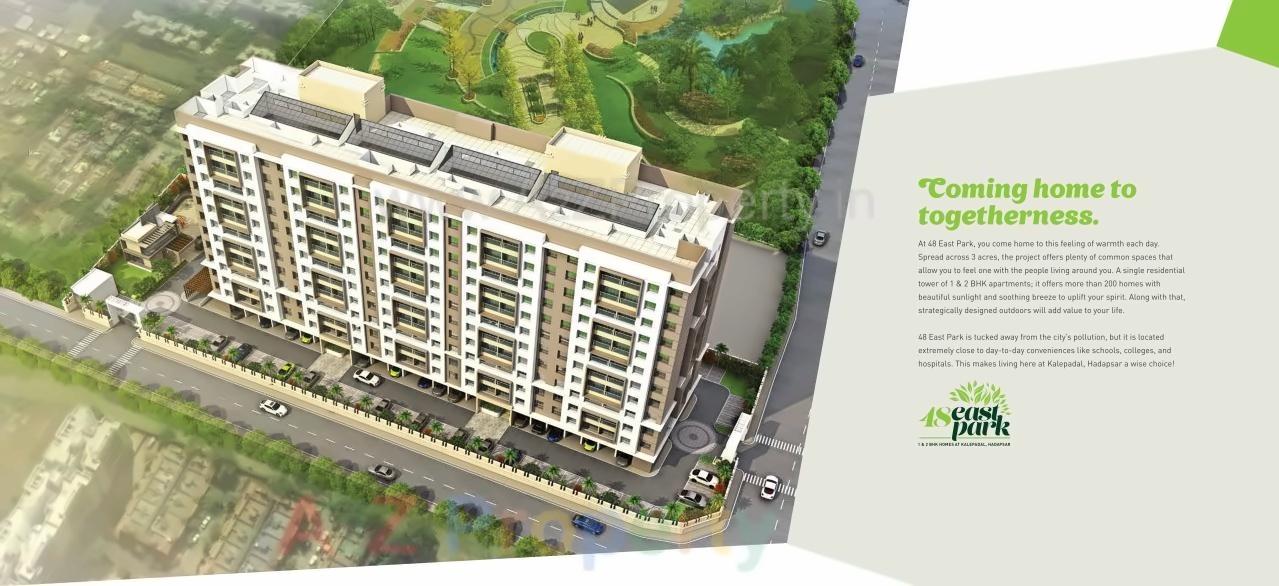 3D Elevation of real estate project 48 East Park located at Hadapsar, Pune, Maharashtra