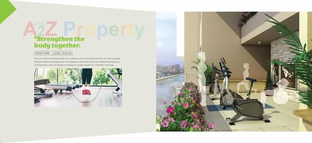 3D Elevation of real estate project 48 East Park located at Hadapsar, Pune, Maharashtra