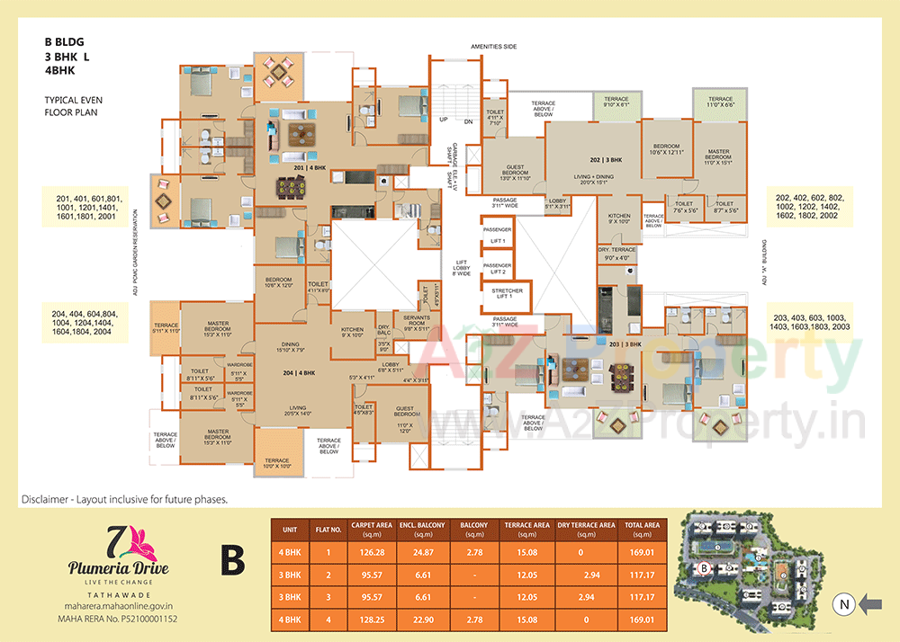 7pd E Plan 4 of real estate project 7 Plumeria Drive located at Punawale, Pune, Maharashtra