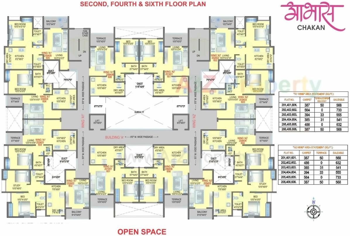 Layout of real estate project Aabhas located at Medankarwadi, Pune, Maharashtra