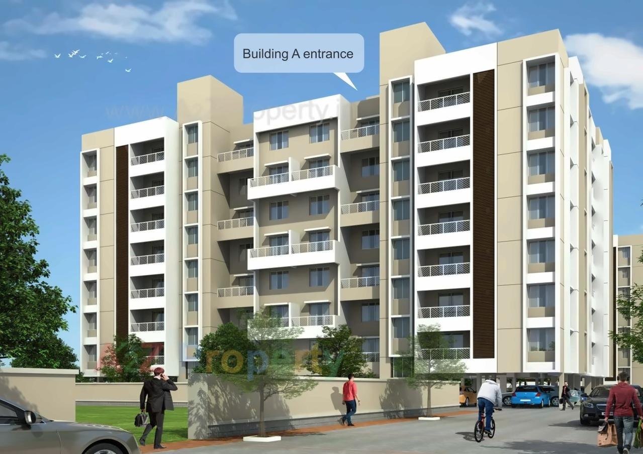 3D Elevation of real estate project Aabhas located at Medankarwadi, Pune, Maharashtra