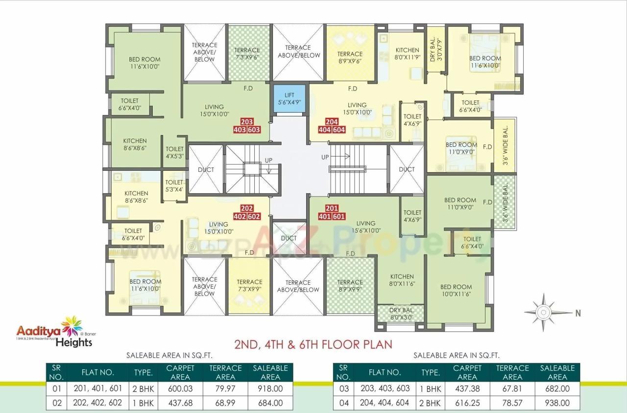 Layout of real estate project Aaditya Heights located at Pune-m-corp, Pune, Maharashtra