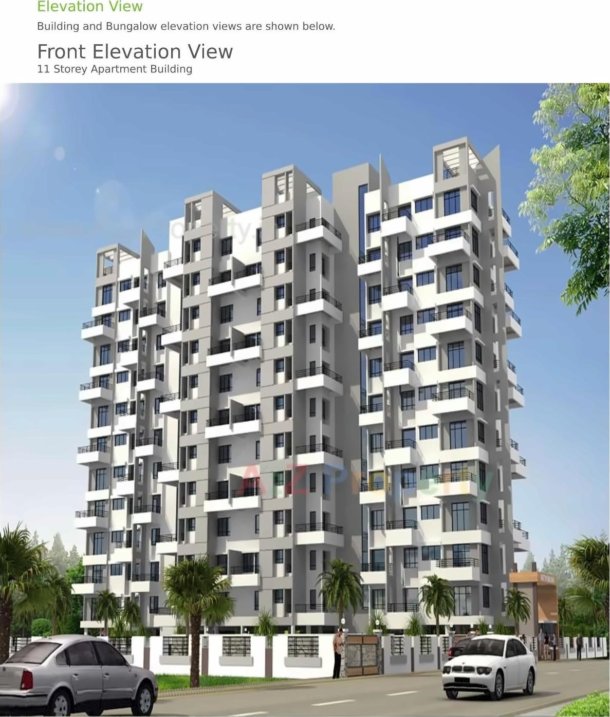 3D Elevation of real estate project Aaditya Malhar located at Pimpri-chinchawad-m-corp, Pune, Maharashtra