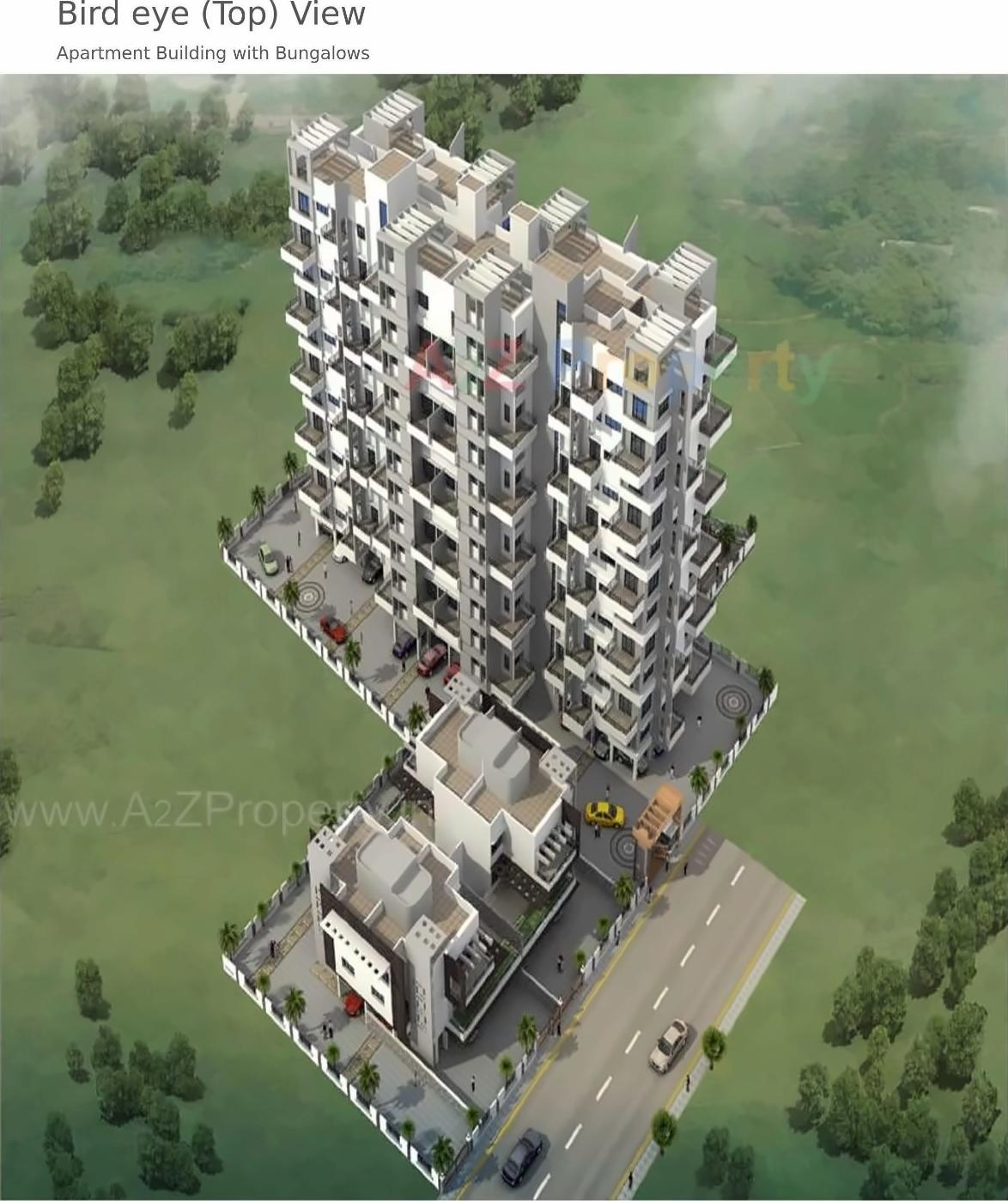 3D Elevation of real estate project Aaditya Malhar located at Pimpri-chinchawad-m-corp, Pune, Maharashtra
