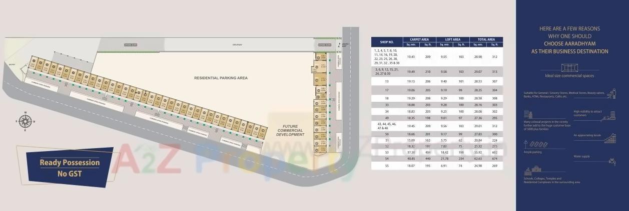 Layout of real estate project Aaradhyam located at Kondhwa-bk, Pune, Maharashtra