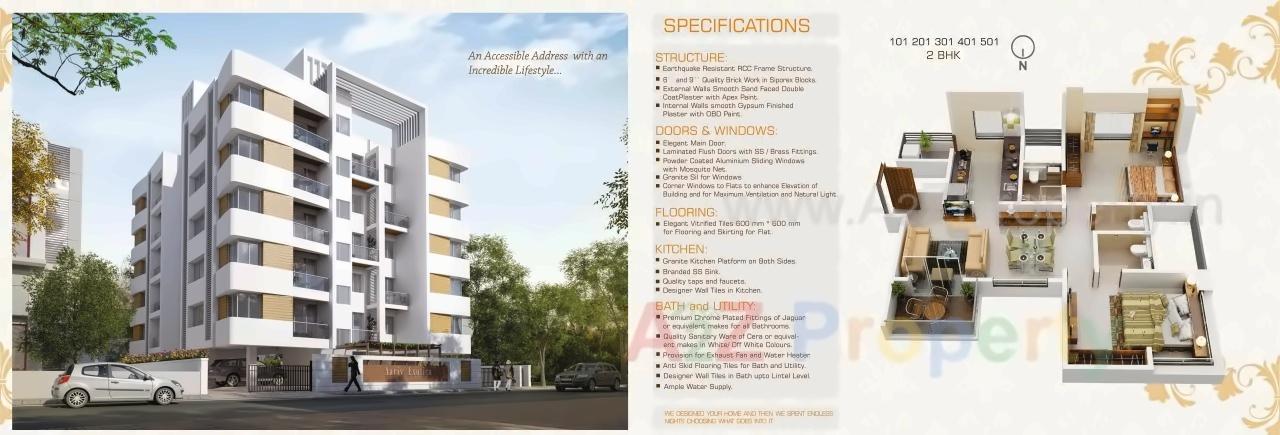 3D Elevation of real estate project Aariv Exotica located at Baner, Pune, Maharashtra