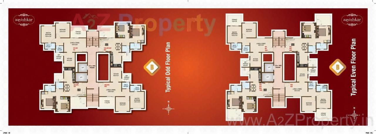 Layout of real estate project Aavishkar B, C located at Pimpri-chinchawad-m-corp, Pune, Maharashtra