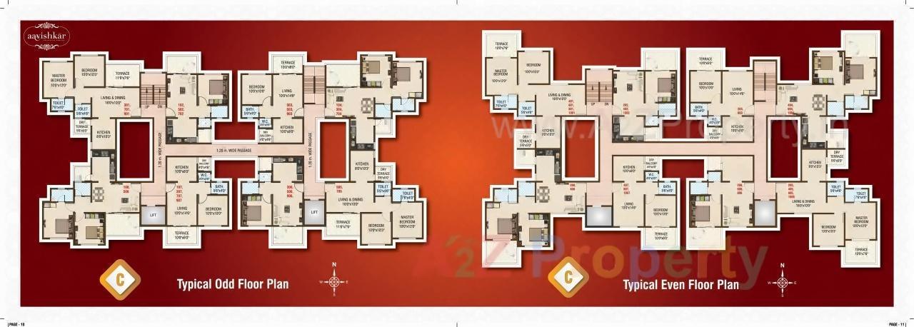 Layout of real estate project Aavishkar B, C located at Pimpri-chinchawad-m-corp, Pune, Maharashtra