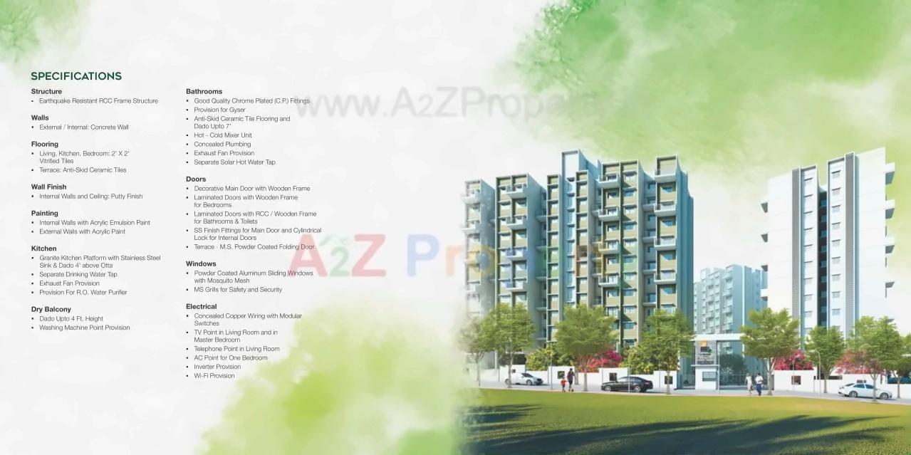 3D Elevation of real estate project Aayush Park located at Katavi, Pune, Maharashtra