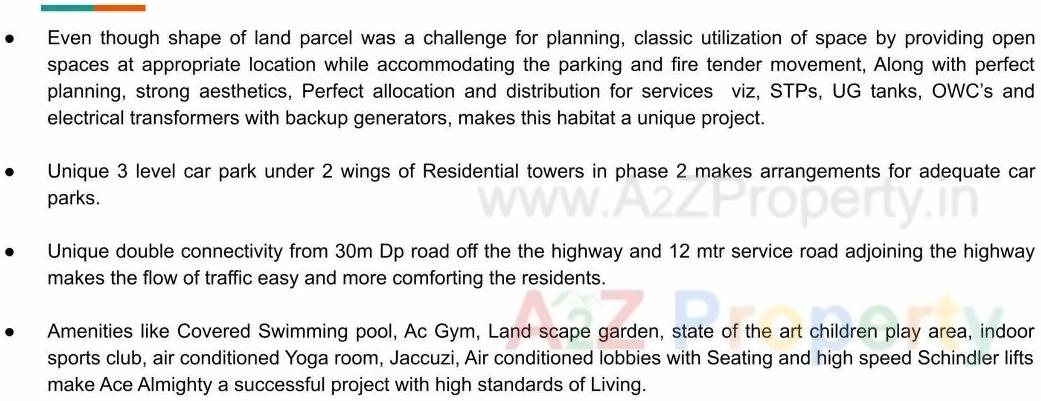  of real estate project Ace Almighty located at Tathwade, Pune, Maharashtra