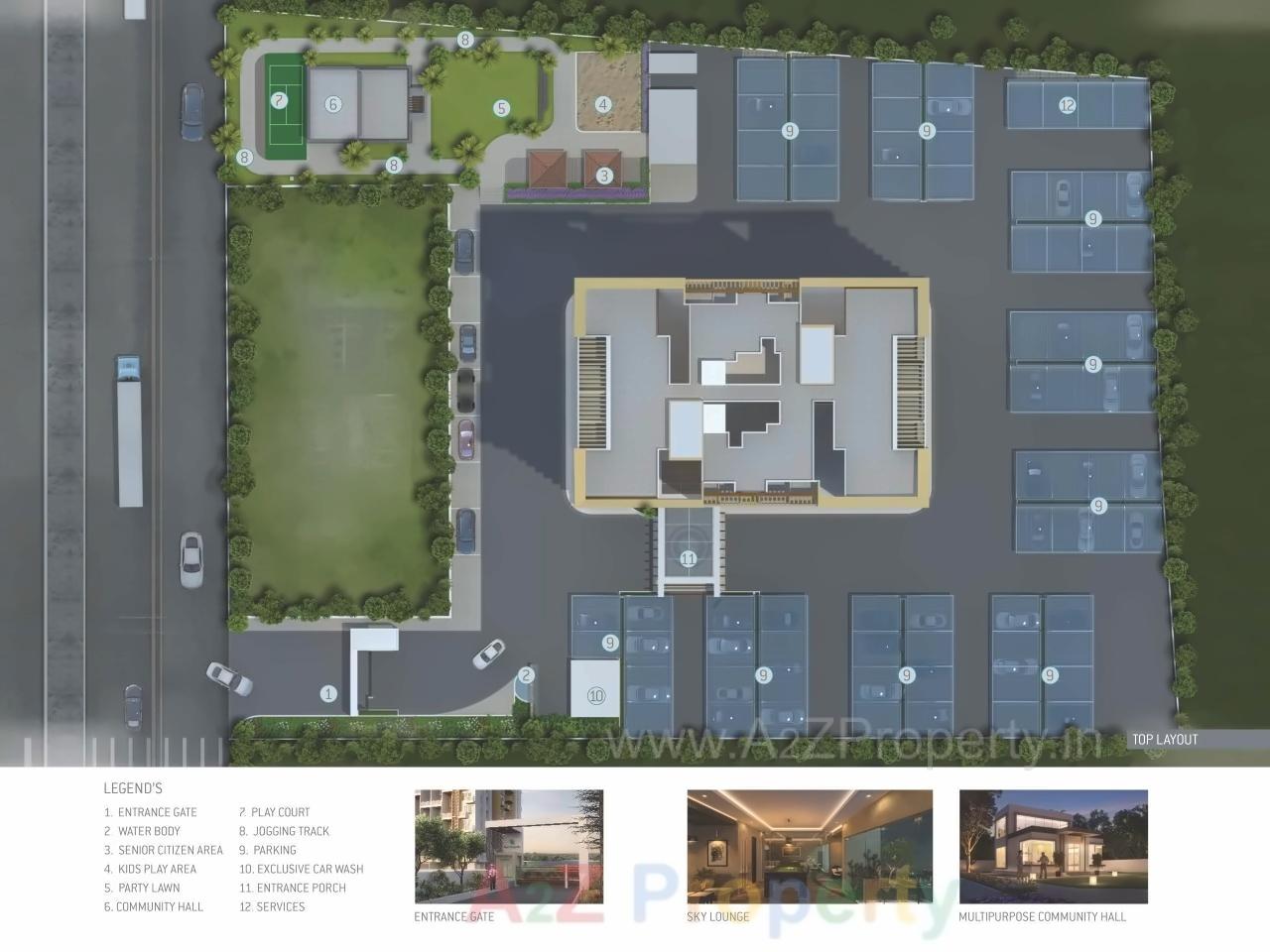 Layout of real estate project Ace Augusta located at Man, Pune, Maharashtra