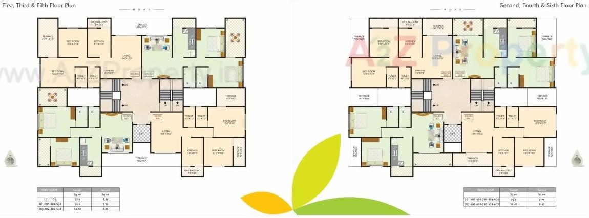 Layout of real estate project Acekkanand located at Punawale, Pune, Maharashtra