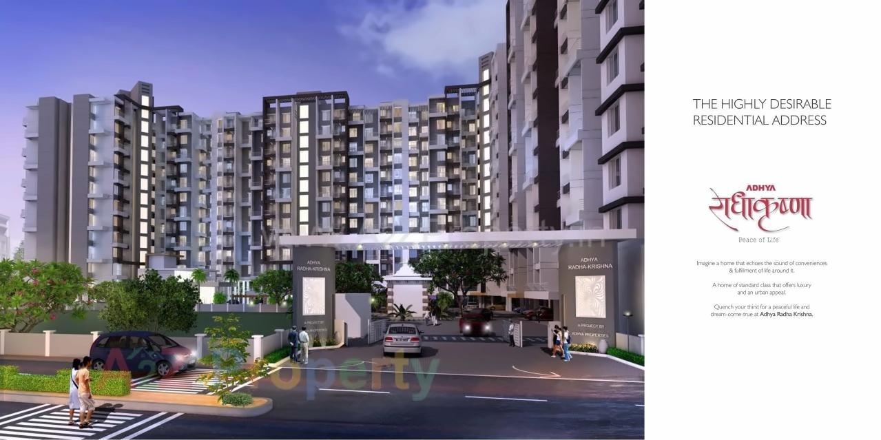 3D Elevation of real estate project Adhya Radha Krishna located at Pimpri-chinchawad-m-corp, Pune, Maharashtra