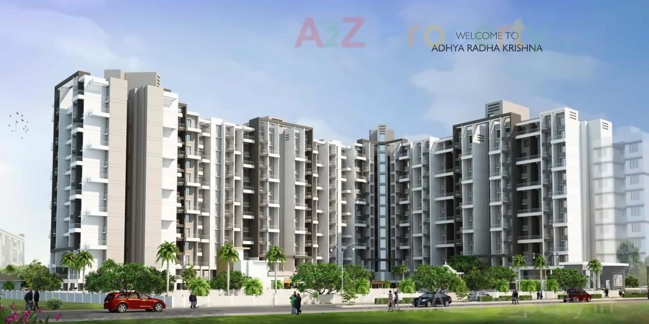 3D Elevation of real estate project Adhya Radha Krishna located at Pimpri-chinchawad-m-corp, Pune, Maharashtra
