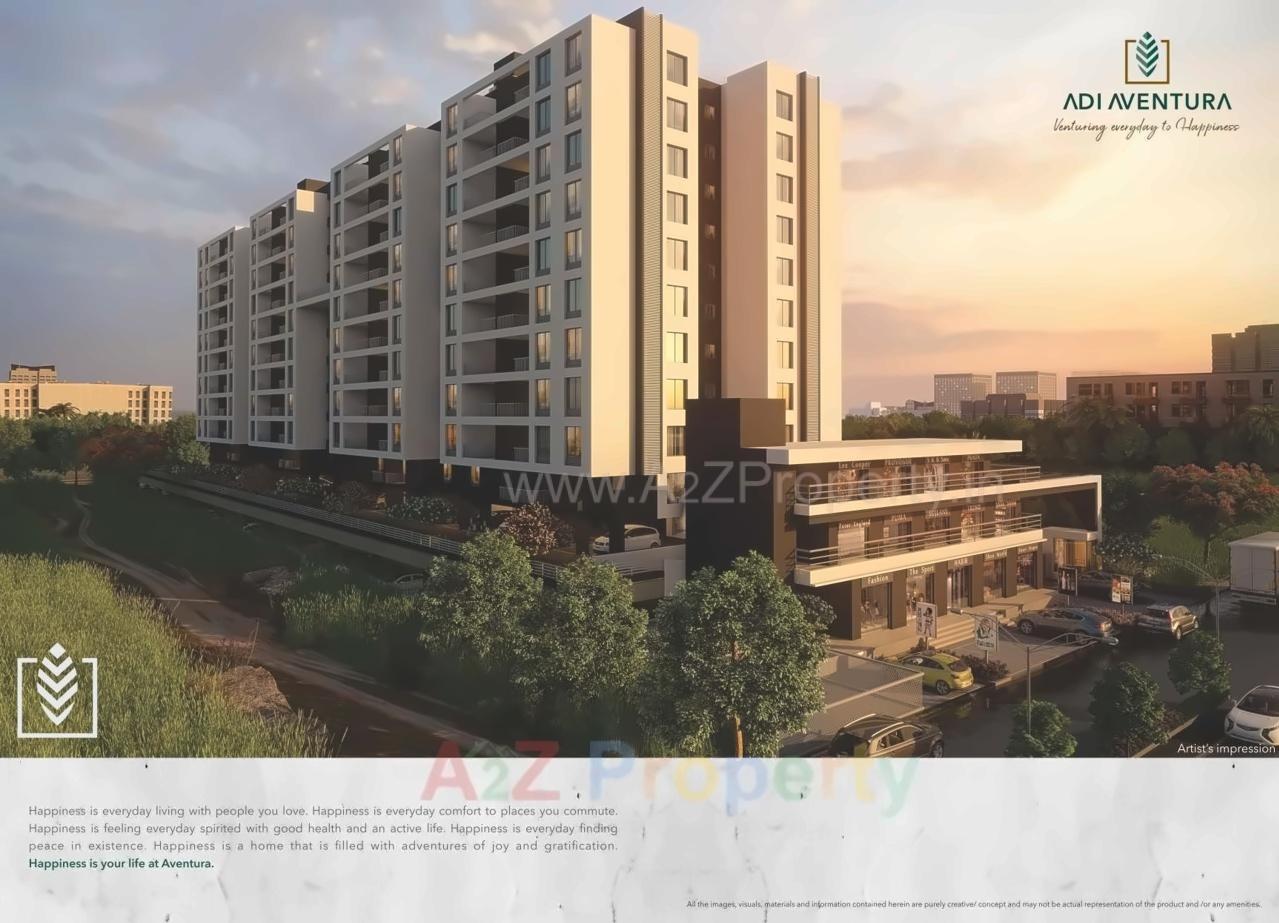 3D Elevation of real estate project Adi Aventura located at Pimpri-chinchawad-m-corp, Pune, Maharashtra
