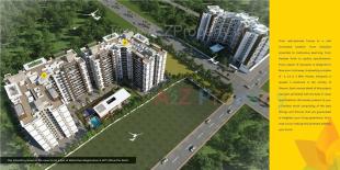 Elevation of real estate project Aeropolis located at Lohgaon, Pune, Maharashtra