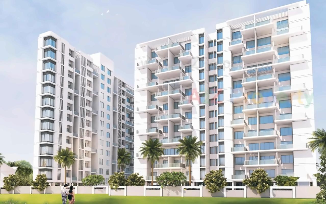 3D Elevation of real estate project Air Mont located at Gahunje, Pune, Maharashtra