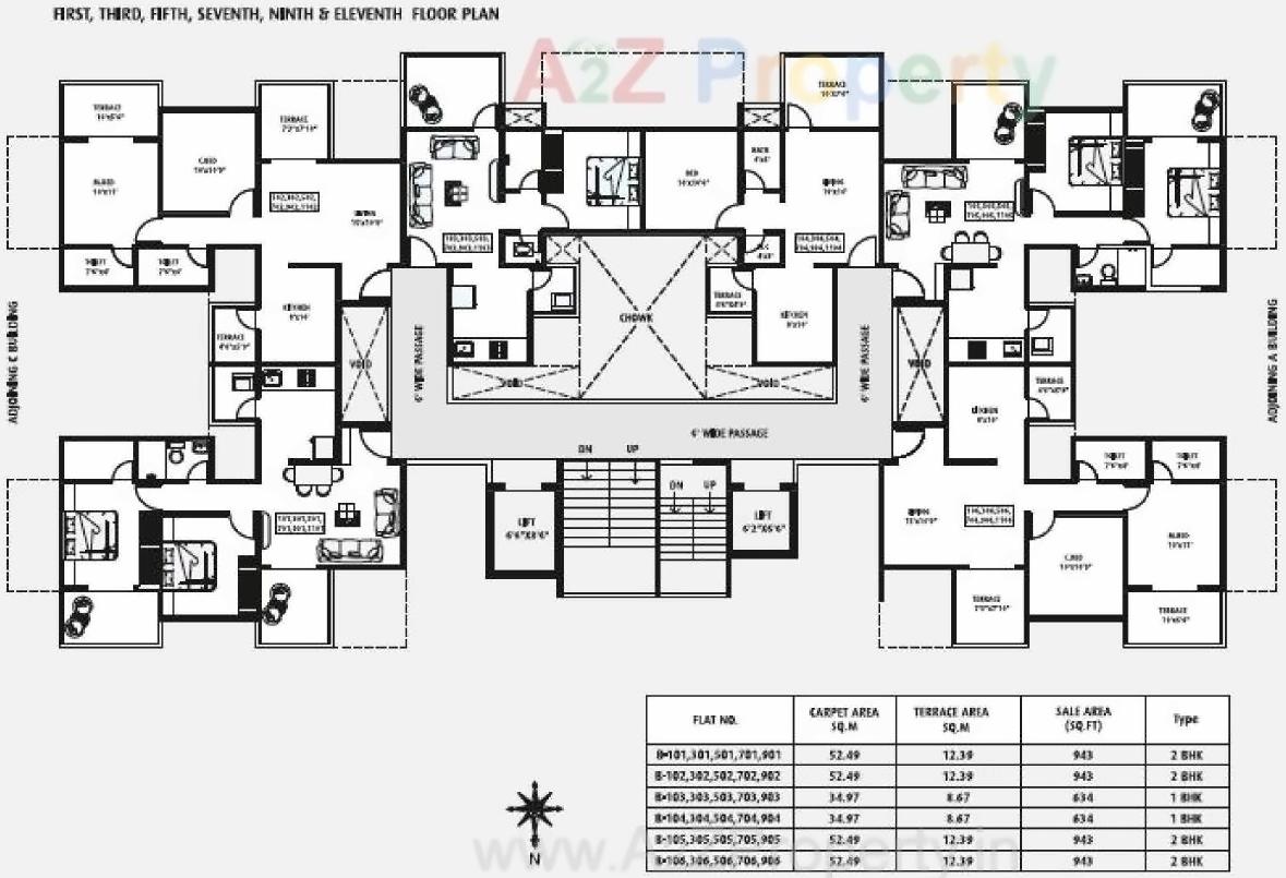 Layout of real estate project Akashvedh located at Pimpri-chinchawad-m-corp, Pune, Maharashtra