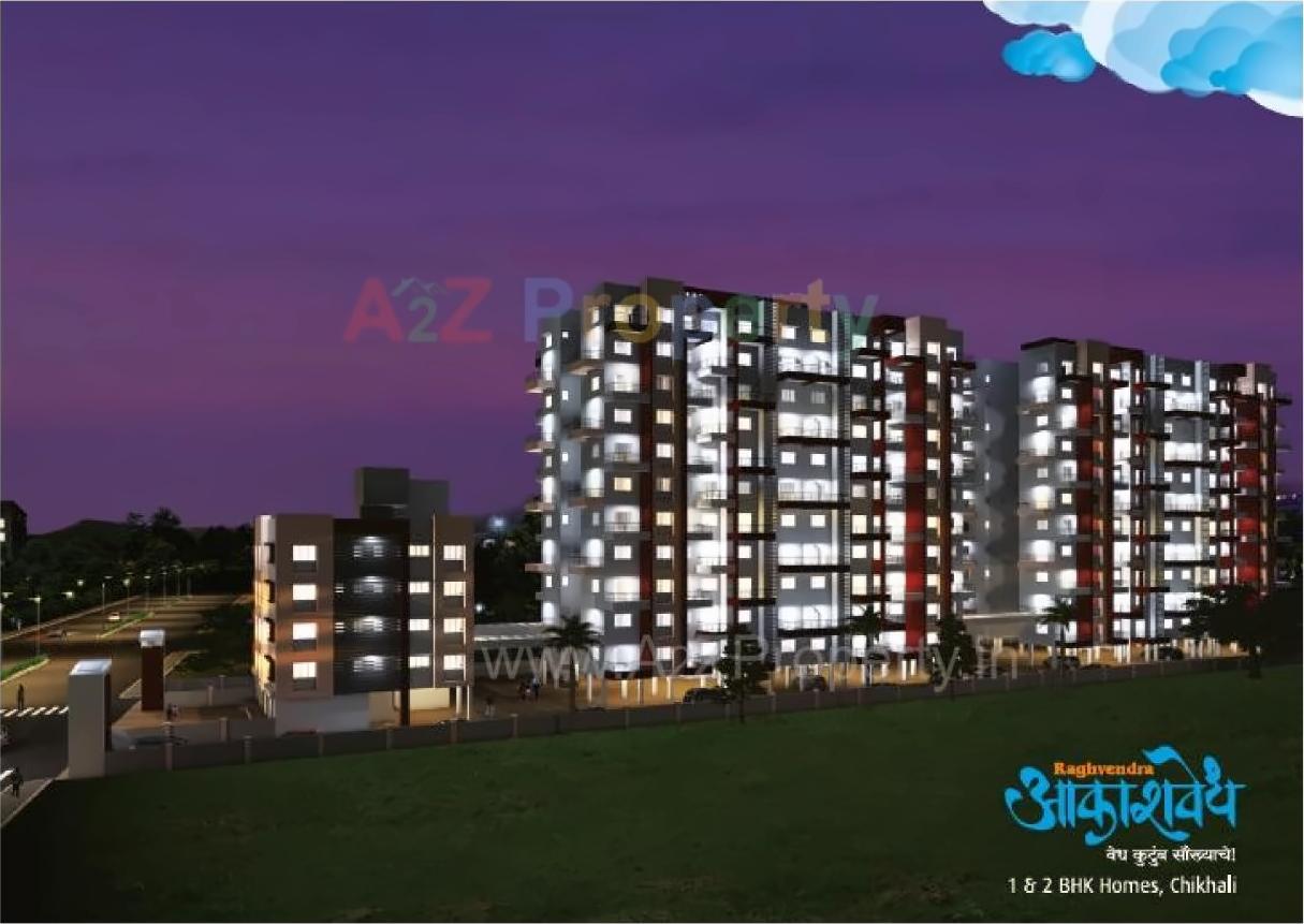3D Elevation of real estate project Akashvedh located at Pimpri-chinchawad-m-corp, Pune, Maharashtra