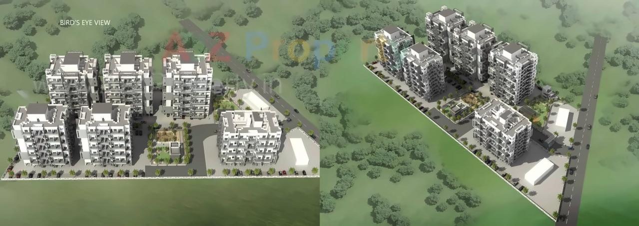 3D Elevation of real estate project Aksha Amulyam located at Pimpri-chinchawad-m-corp, Pune, Maharashtra