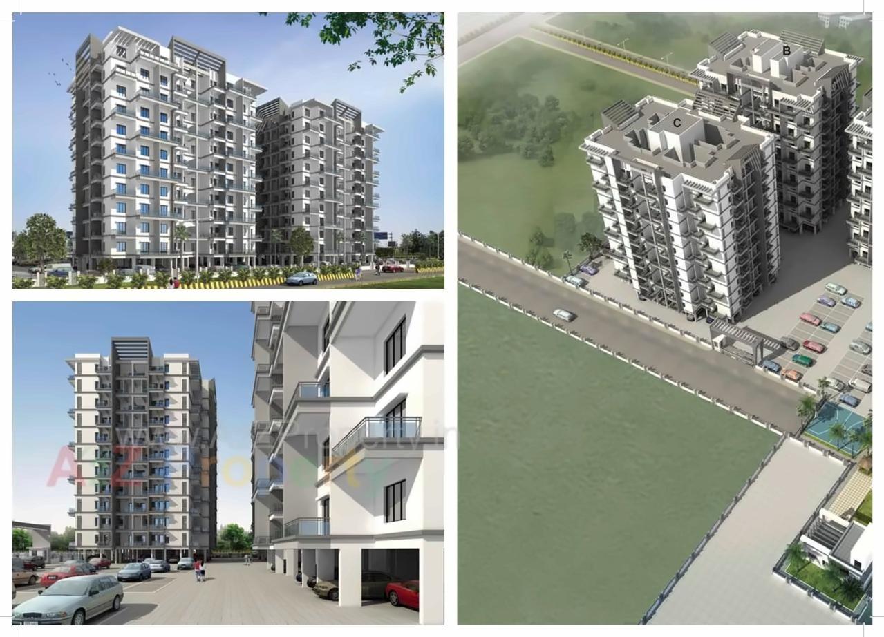 3D Elevation of real estate project Aksha Vrundavan located at Chikhali-bk, Pune, Maharashtra