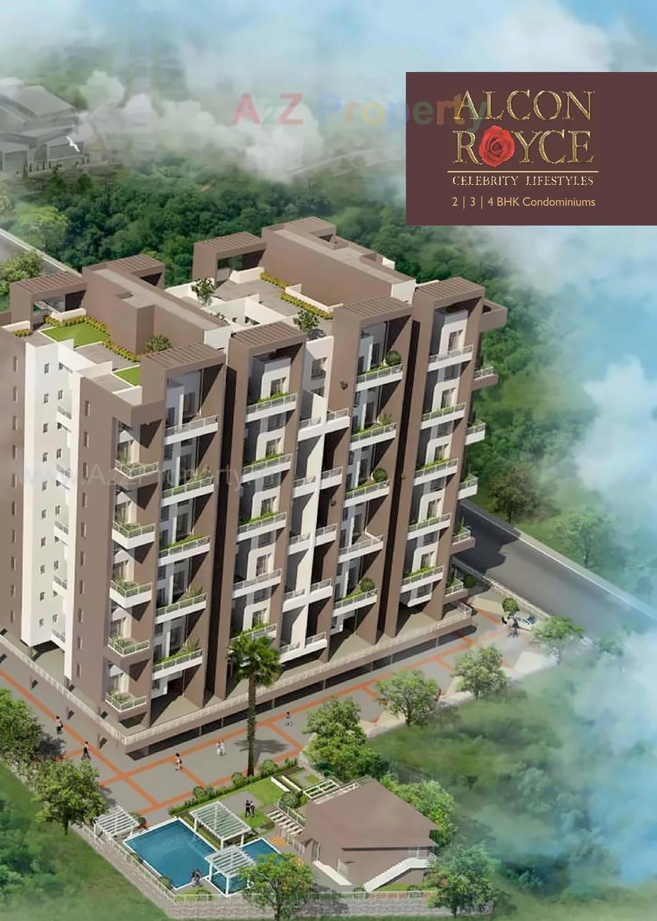 3D Elevation of real estate project Alcon Royce located at Pune-m-corp, Pune, Maharashtra