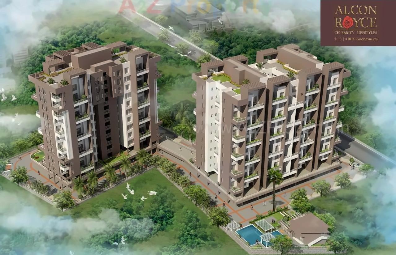 3D Elevation of real estate project Alcon Royce located at Pune-m-corp, Pune, Maharashtra