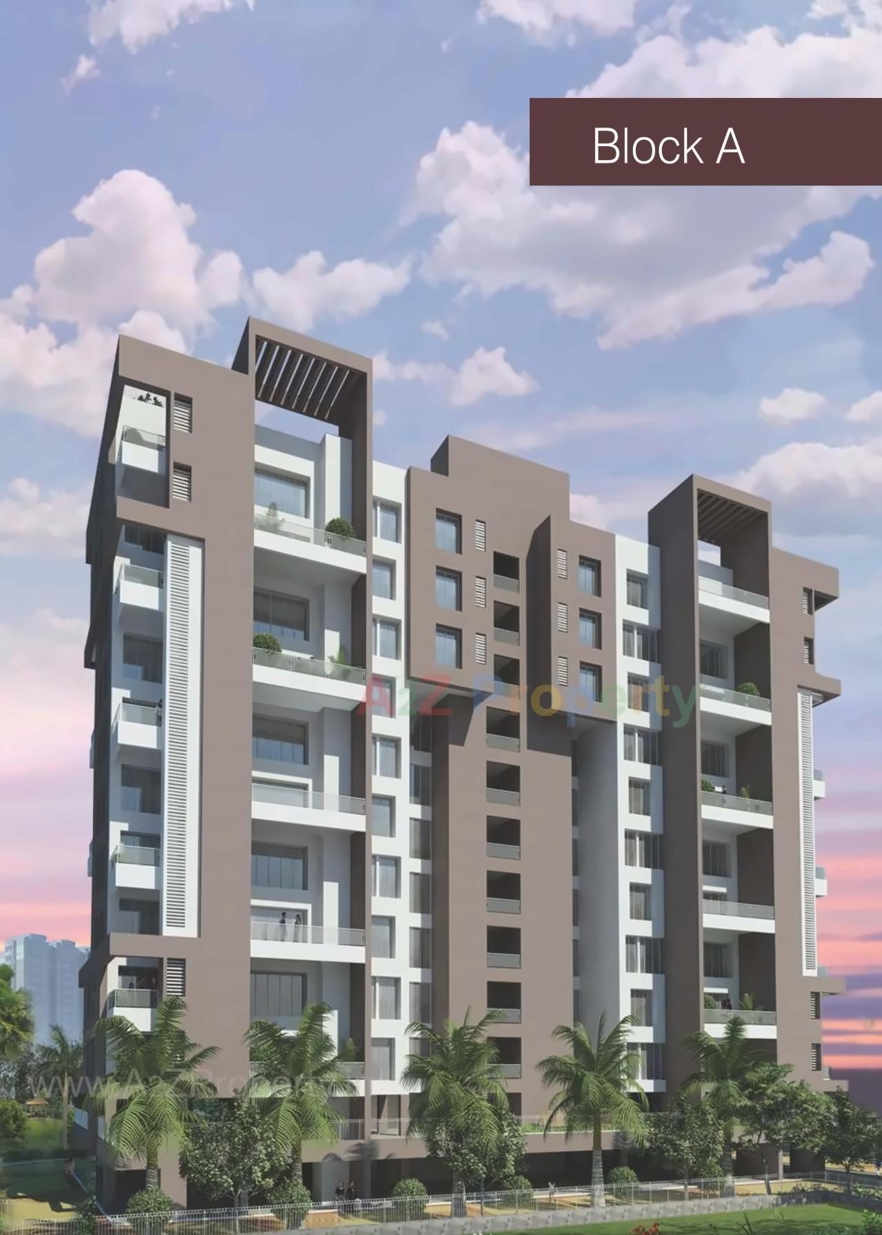 3D Elevation of real estate project Alcon Royce located at Pune-m-corp, Pune, Maharashtra