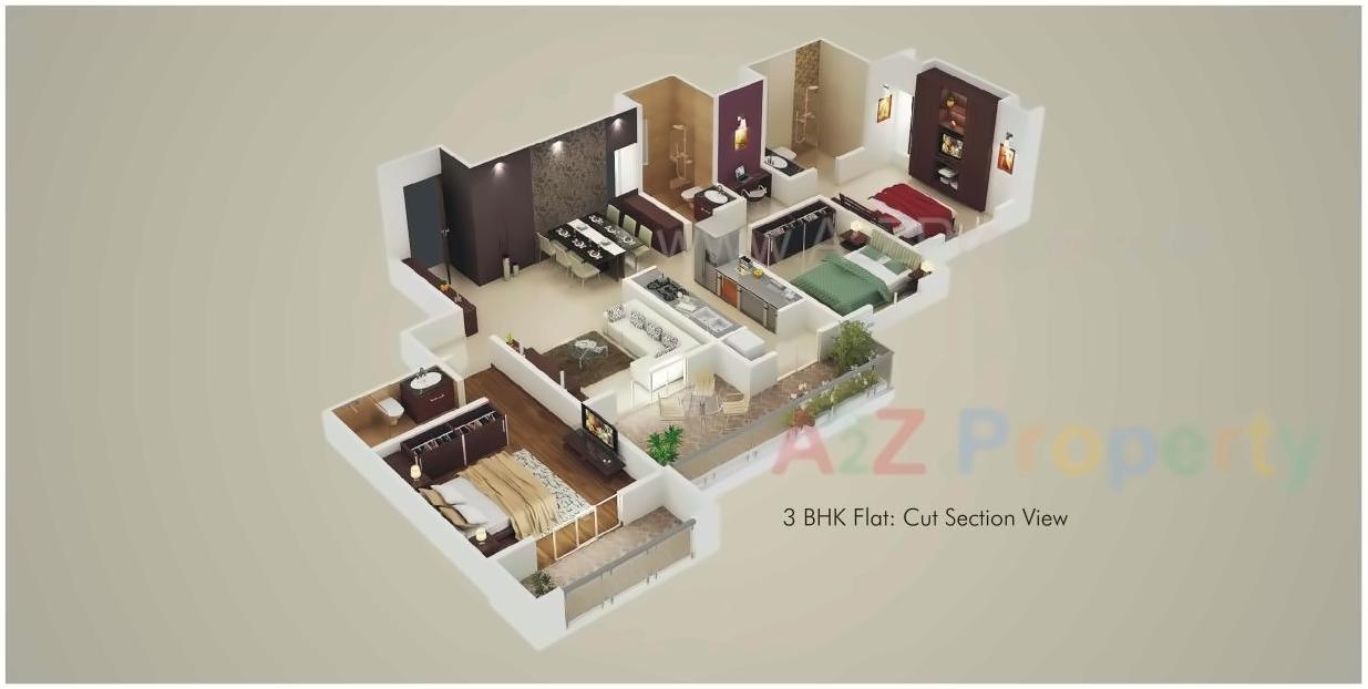 Layout of real estate project Alcon Silverleaf located at Mundhawa, Pune, Maharashtra