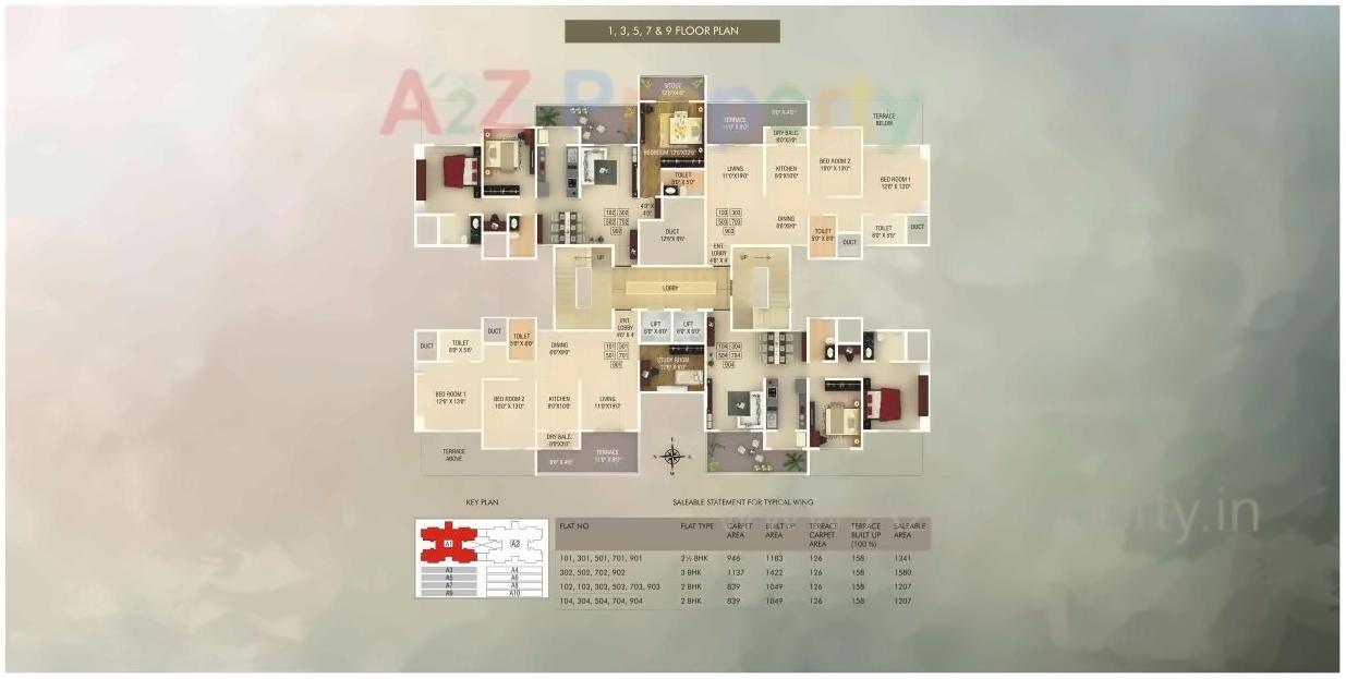 Layout of real estate project Alcon Silverleaf located at Mundhawa, Pune, Maharashtra