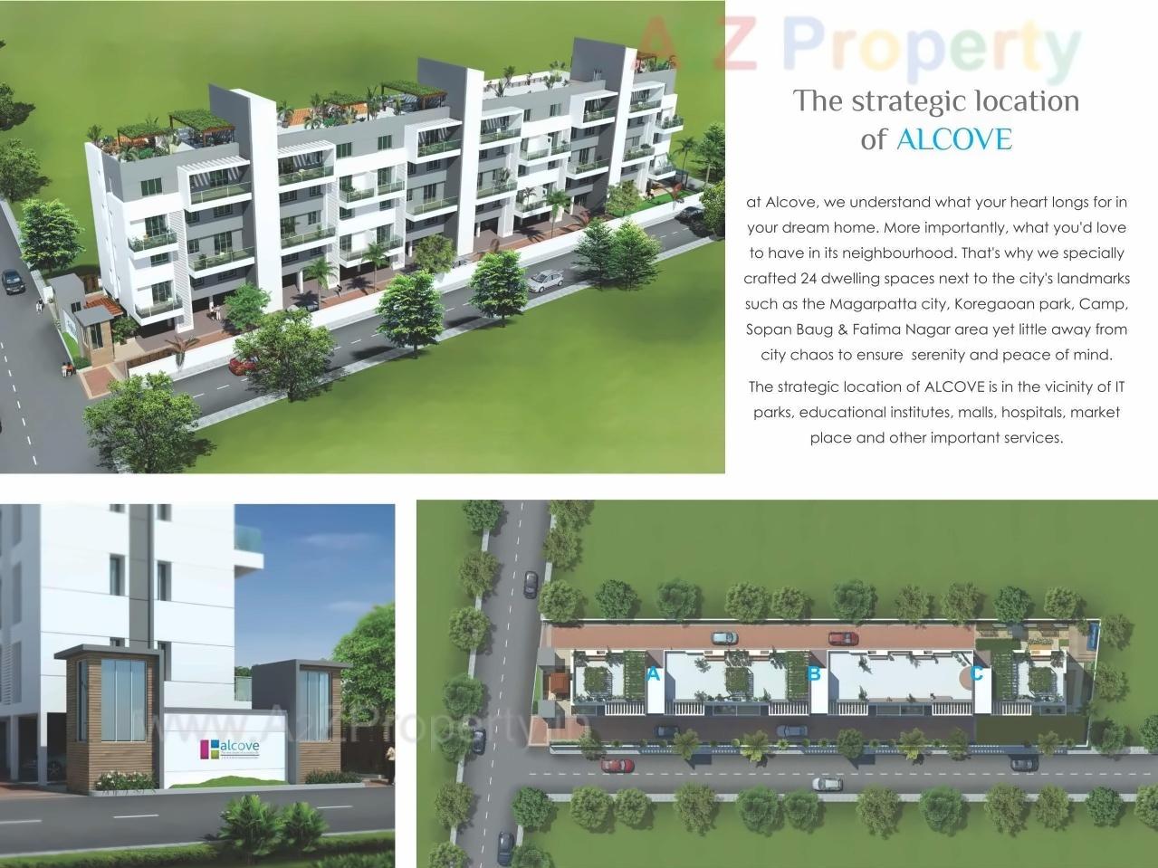 3D Elevation of real estate project Alcove located at Pune-m-corp, Pune, Maharashtra