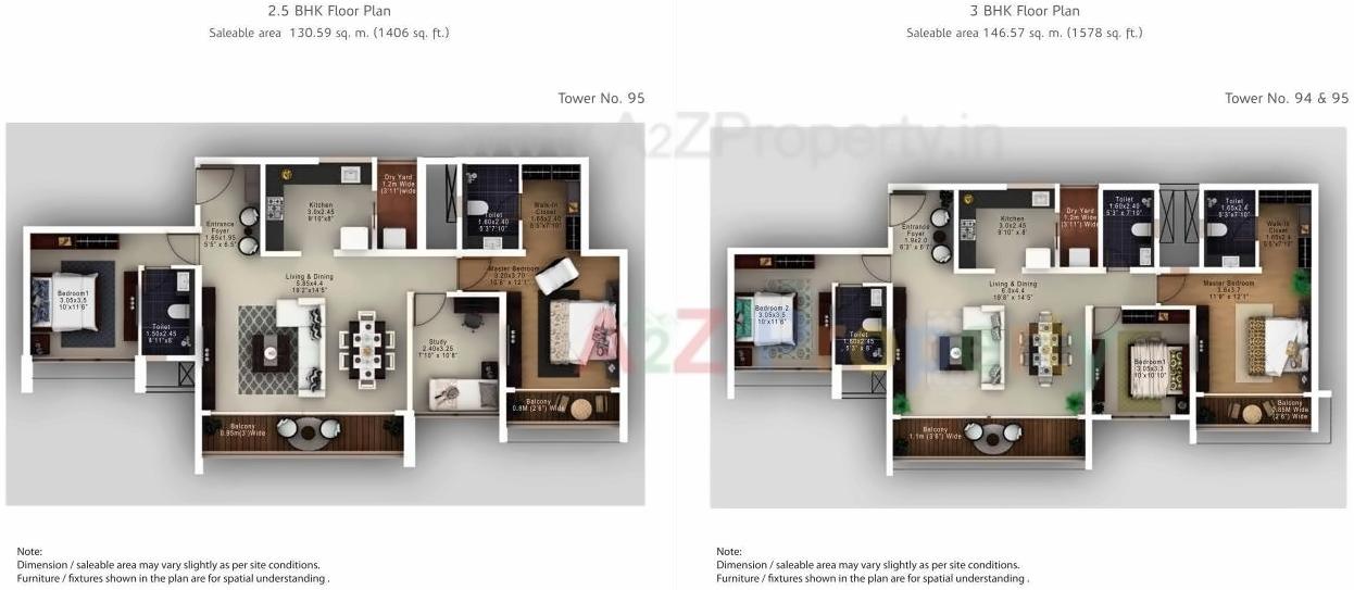 Layout of real estate project Amanora Neo Towers located at Hadapsar, Pune, Maharashtra