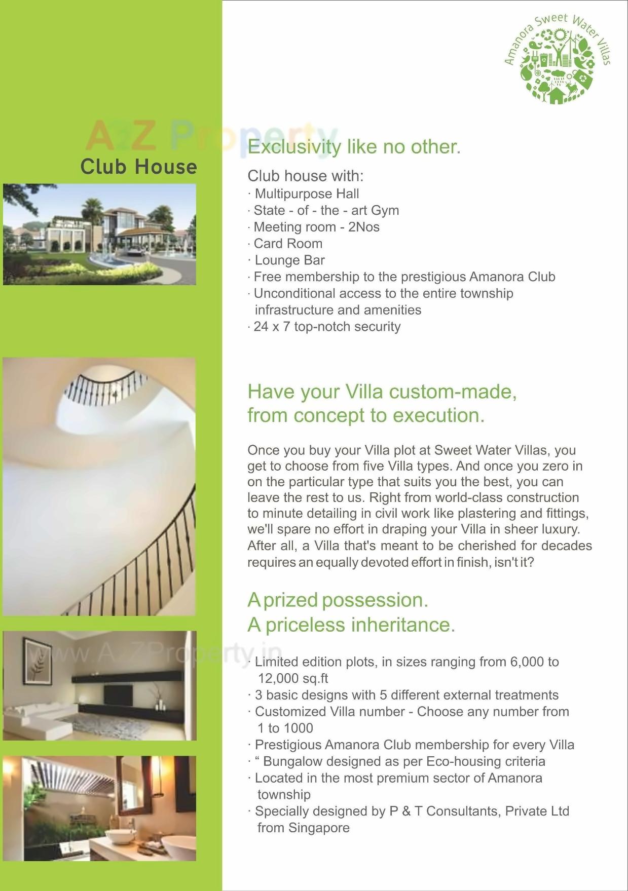  of real estate project Amanora Sweet Water Villa Plots located at Hadapsar, Pune, Maharashtra