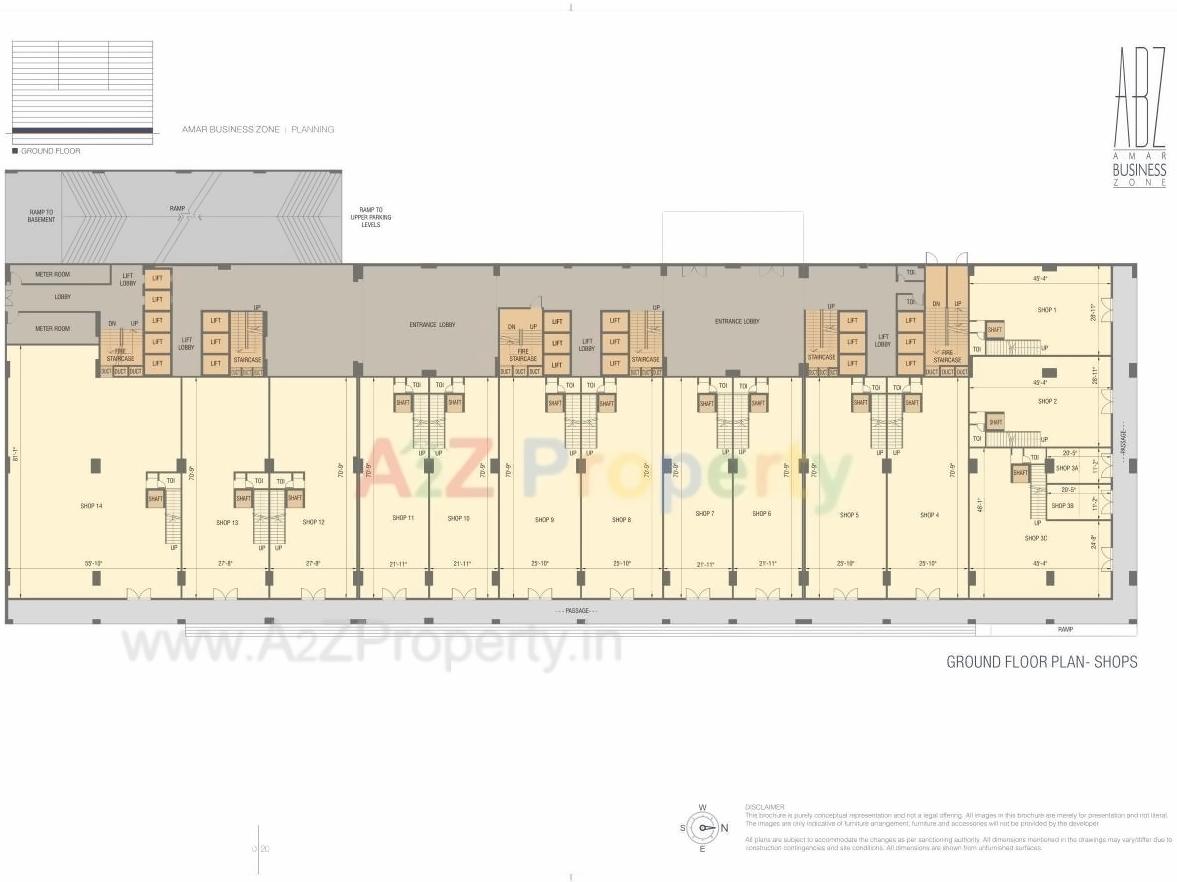 Layout of real estate project Amar Business Zone located at Baner, Pune, Maharashtra
