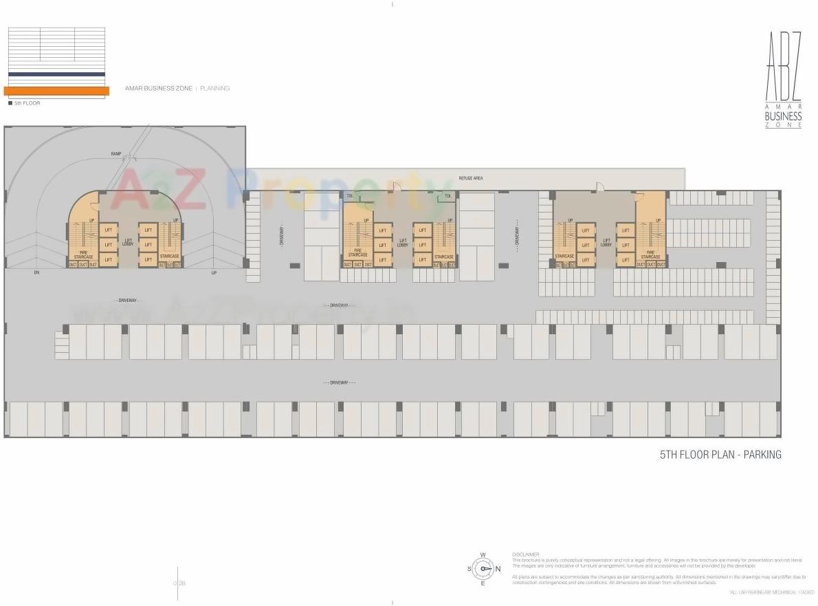 Layout of real estate project Amar Business Zone located at Baner, Pune, Maharashtra