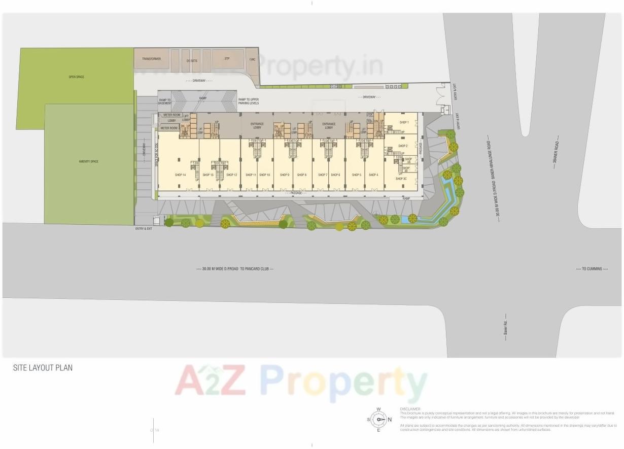 Layout of real estate project Amar Business Zone located at Baner, Pune, Maharashtra