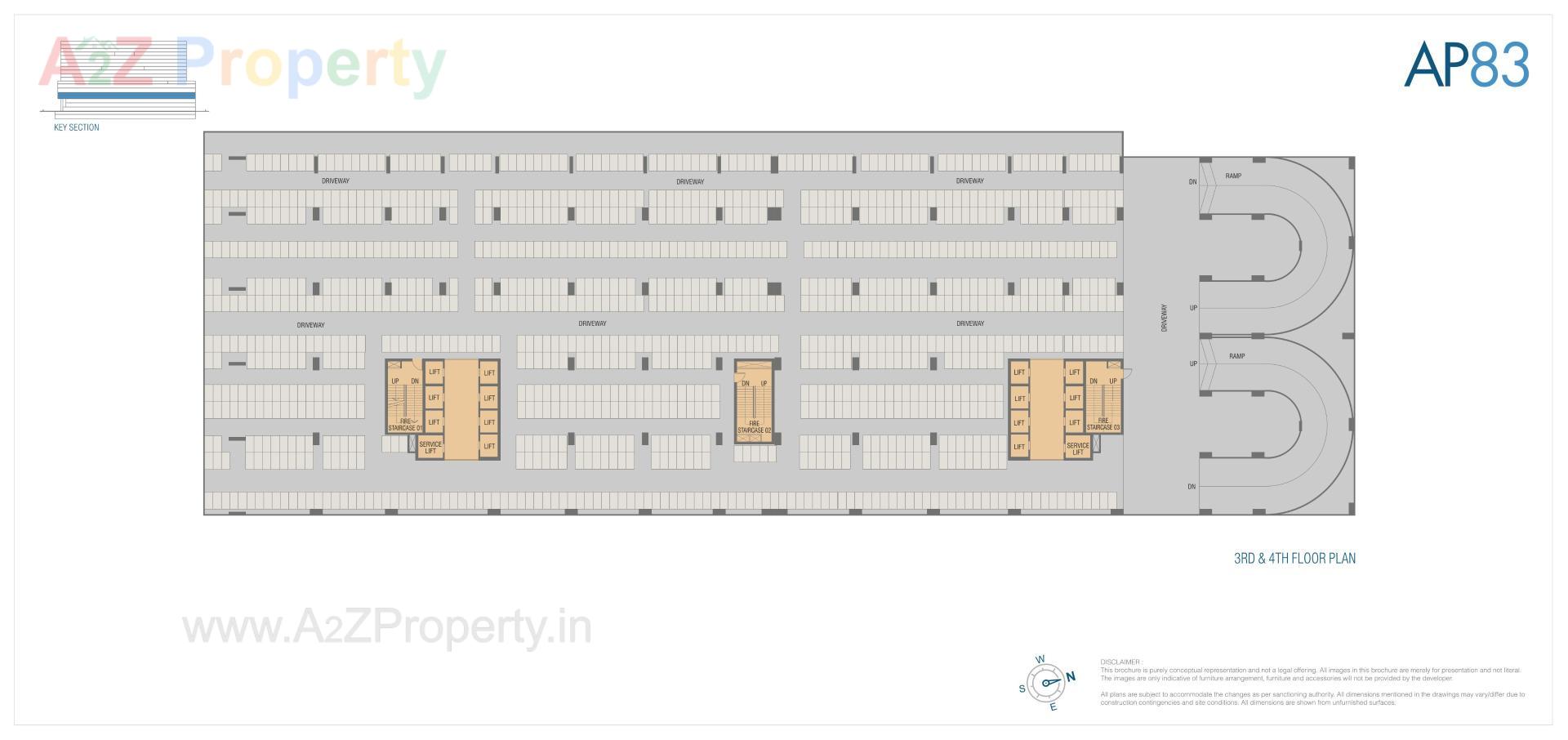 Layout of real estate project Amar Pristine located at Keshavnagarmundwa, Pune, Maharashtra