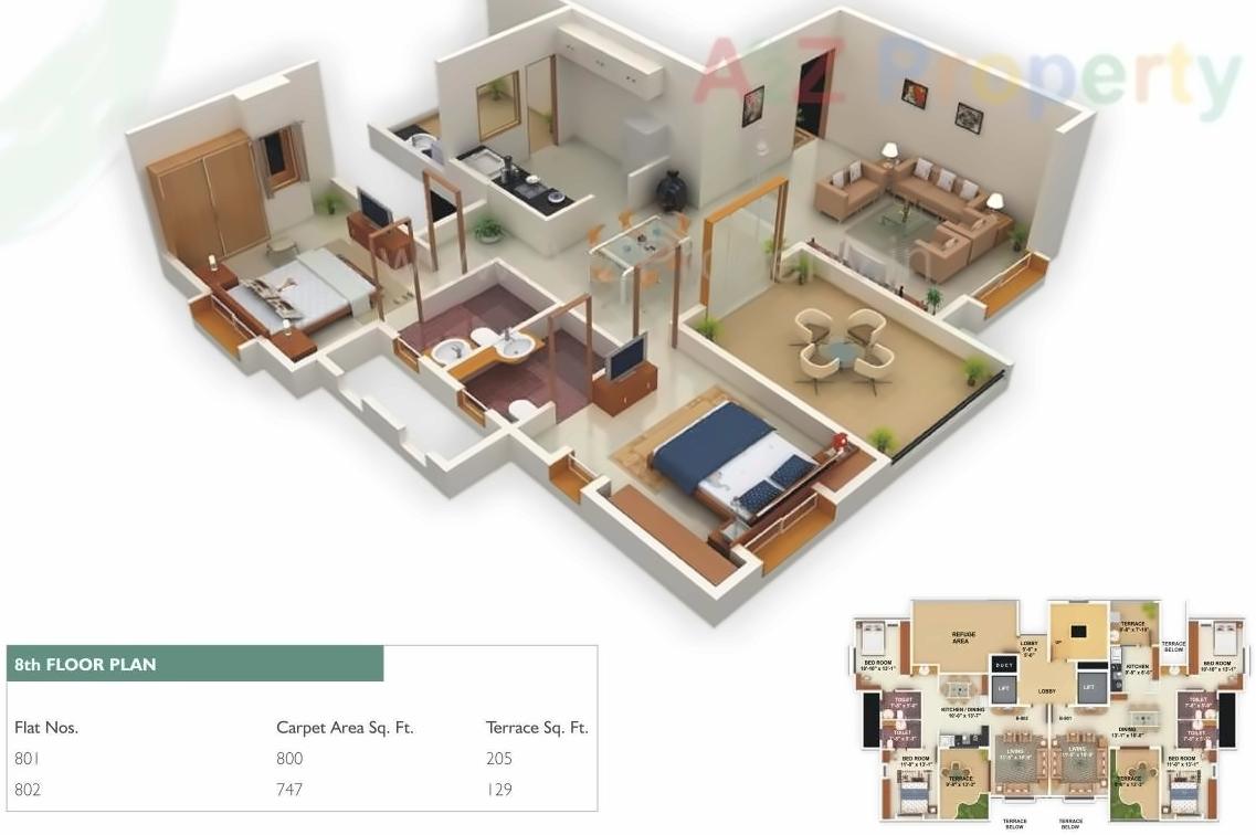 Layout of real estate project Ambience Greendale located at Pune-m-corp, Pune, Maharashtra