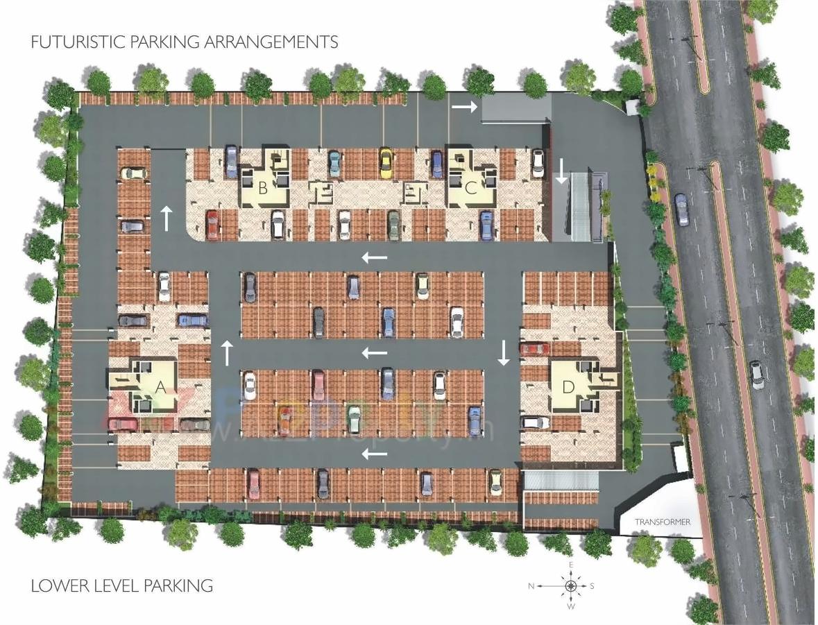 Layout of real estate project Ambience Greendale located at Pune-m-corp, Pune, Maharashtra