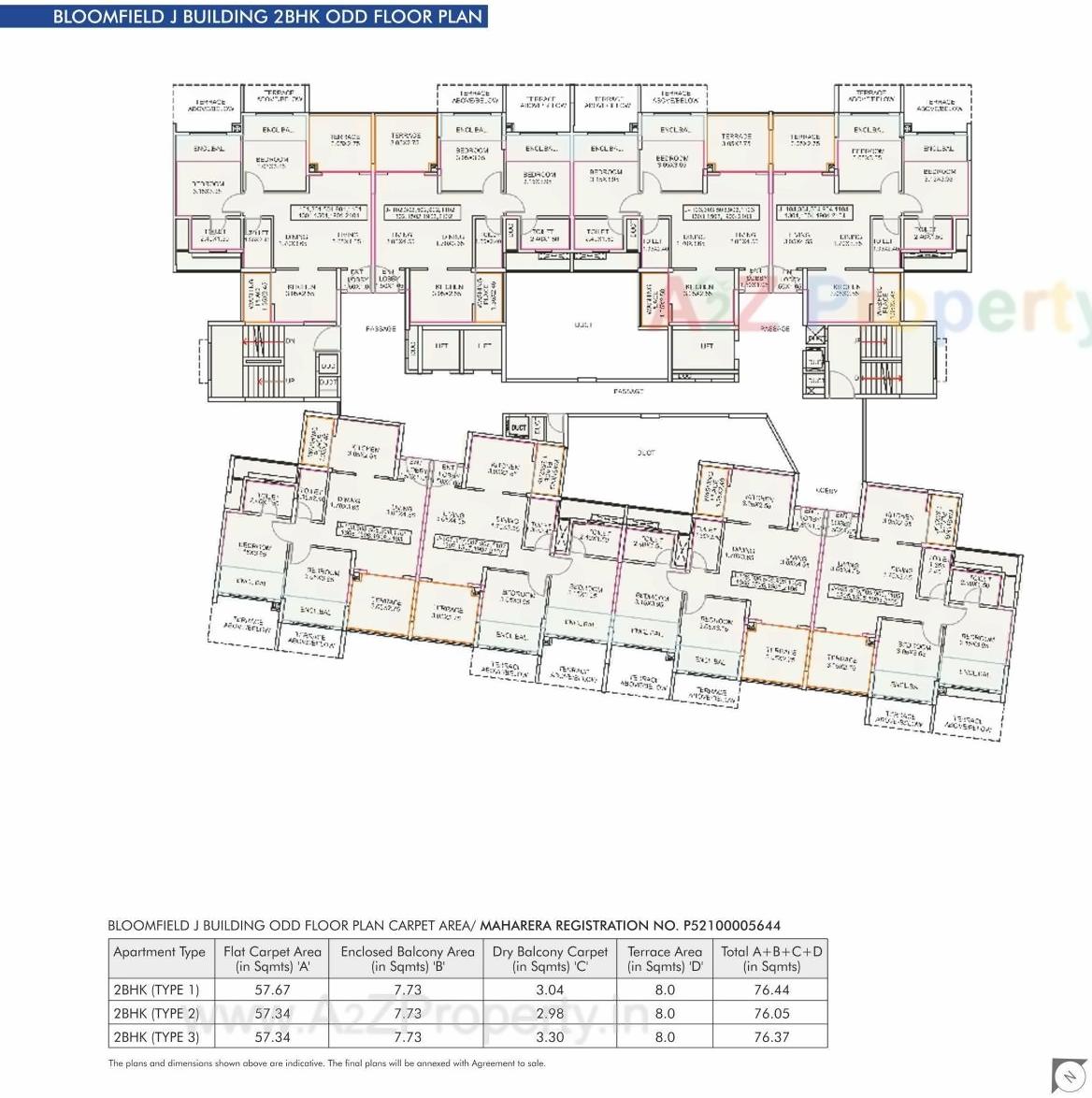 Layout of real estate project Amits Bloomfield   J K located at Ambegaon-bk, Pune, Maharashtra