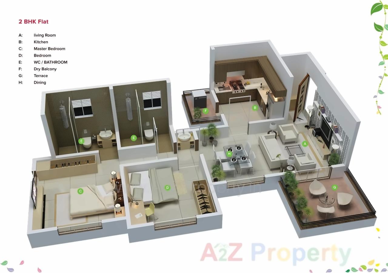 Layout of real estate project Amrutvel Greens located at Kirkatwadi, Pune, Maharashtra