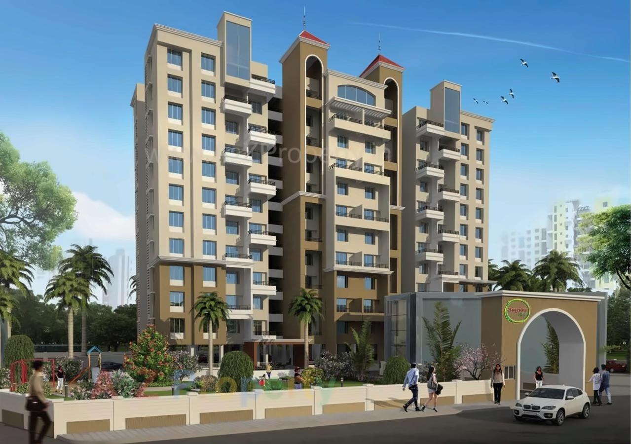 3D Elevation of real estate project Amrutvel Greens located at Kirkatwadi, Pune, Maharashtra