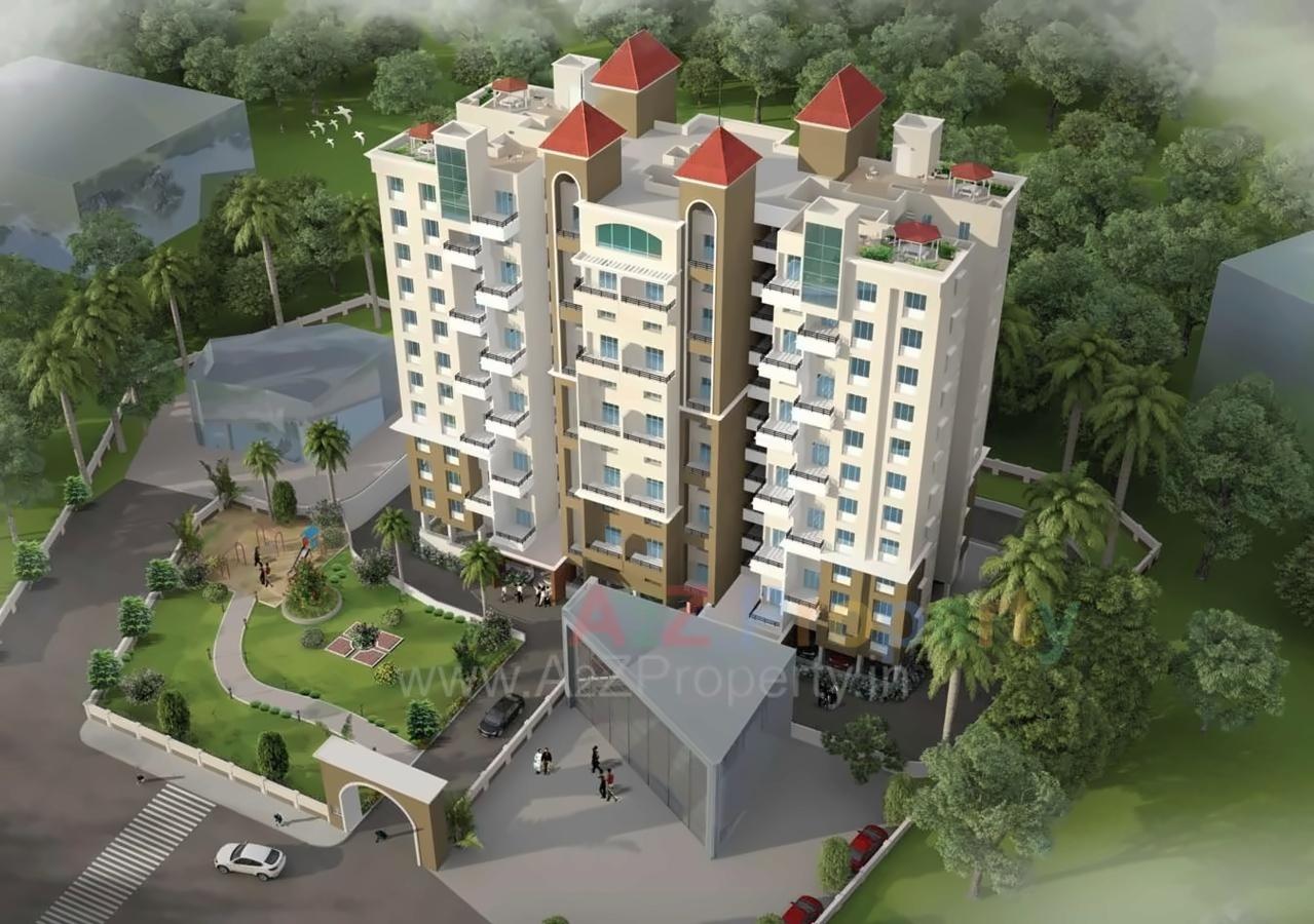 3D Elevation of real estate project Amrutvel Greens located at Kirkatwadi, Pune, Maharashtra