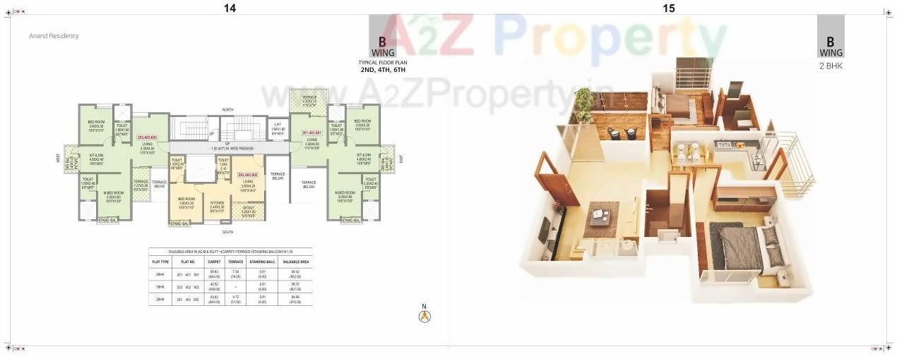 Layout of real estate project Anand Residency located at Dhanori, Pune, Maharashtra