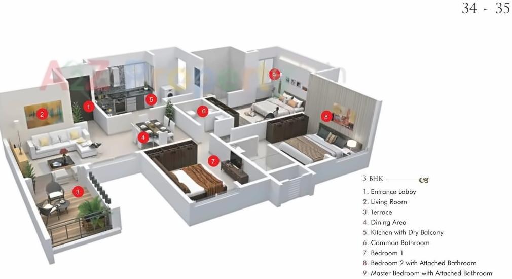 Layout of real estate project Anantvenktesh located at Pune-m-corp, Pune, Maharashtra