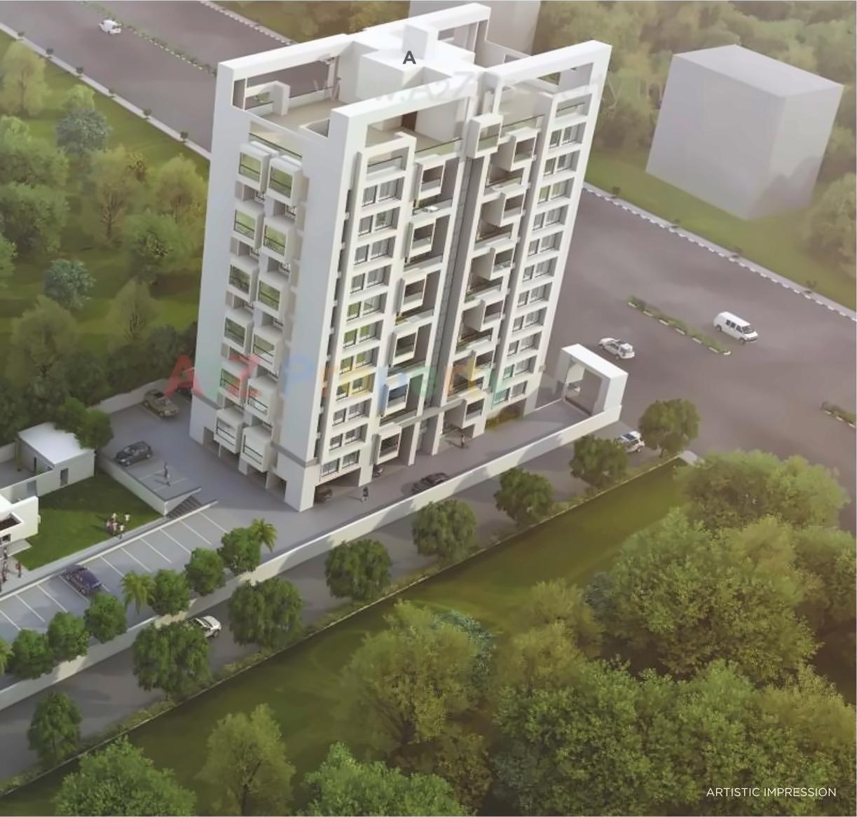 3D Elevation of real estate project Apostrophe Next located at Wakad, Pune, Maharashtra