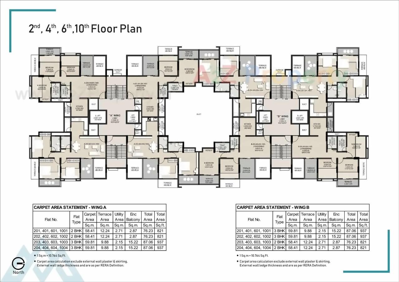 Layout of real estate project Aqua Millennium located at Pimpri-chinchawad-m-corp, Pune, Maharashtra
