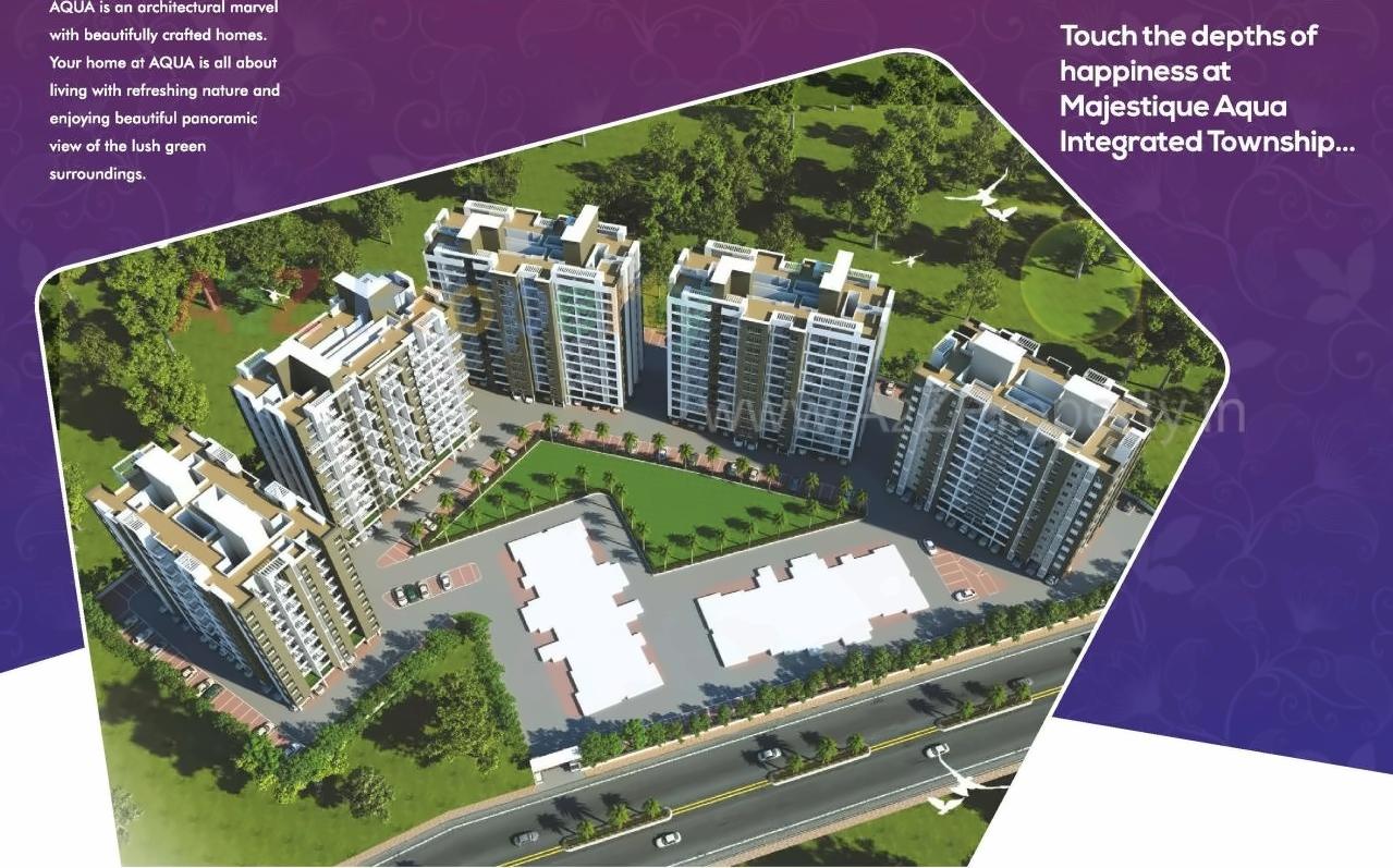 3D Elevation of real estate project Aqua located at Fursungi, Pune, Maharashtra