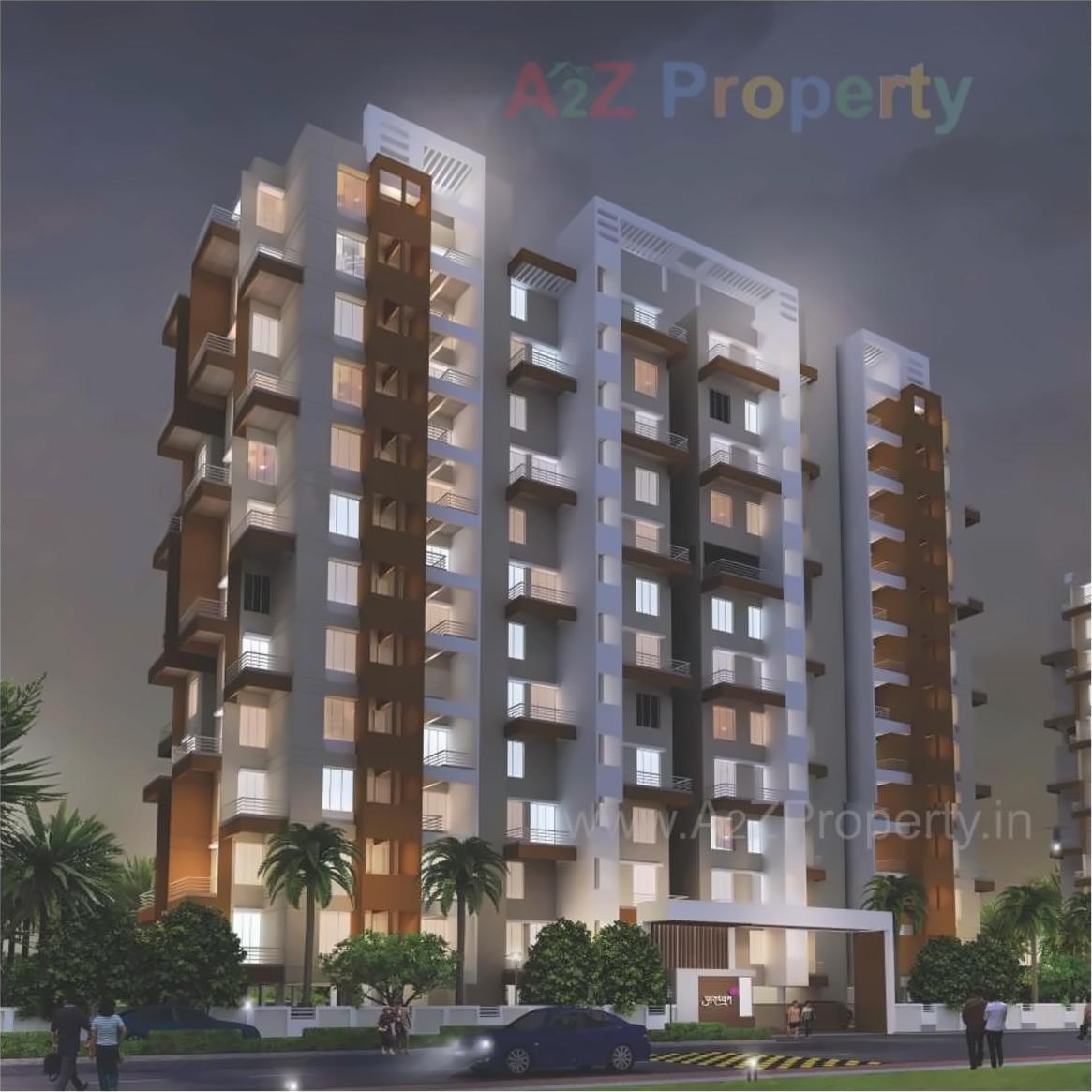 3D Elevation of real estate project Aradhyam located at Pimpri-chinchawad-m-corp, Pune, Maharashtra